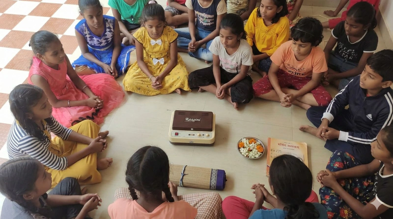 Children doing creative activity